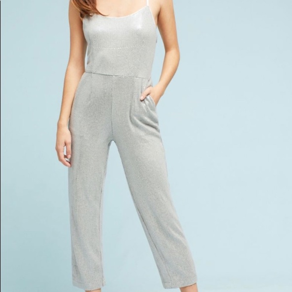 Claudette Sequined Jumpsuit Anthro New Years!